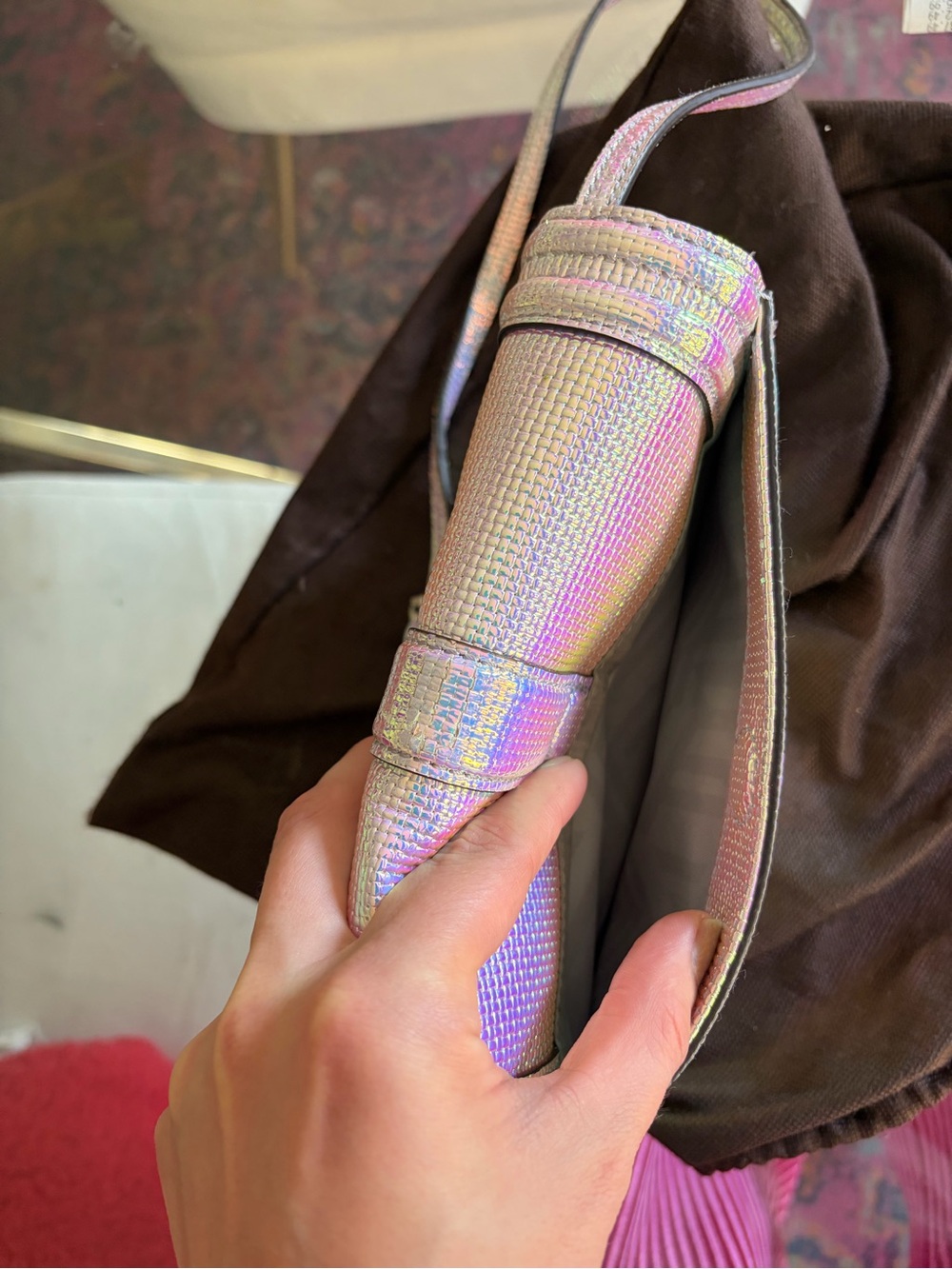 Rebecca Minkoff Iridescent Holographic Crossbody - Pink Purple Blue - Picture 3 of 4